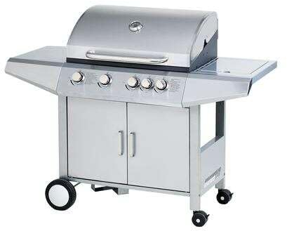 Muvip Barbacoas de Gas de la Marca Modelo Barbacoa Gas INOX 5 Fuegos - Estructura Acero Inoxidable