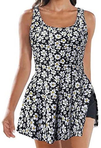 Women’s Swimwear Gradient Color Tankini Set Top with Shorts High Waist Sporty Swimsuit Bikini Blouson Tops with Swim Shorts Athletic Swimwear Plus Size Swimsuits Casual Elegant Swimsuit