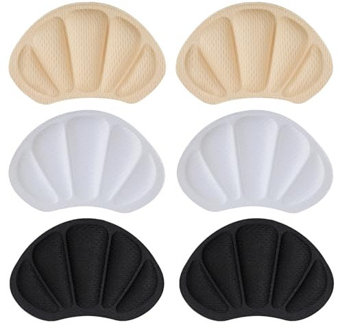 Kronwahl Lot de 3 PAIRES de protège-talons, coussinets de talon de qualité supérieure pour chaussures, protections pour talons autocollants antidérapants pour un confort optimal