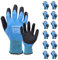 Baratec 12 Pairs of Waterproof Latex Safety Gloves - Perfect Waterproof Work Gloves XXL for Men & Women, Ideal for Gardening and Work Safety - Ensuring Maximum Protection - Size 11