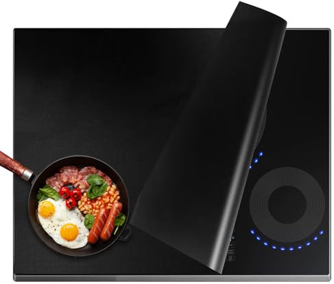 78 cm x 52 cm Herdabdeckplatte Silikon, Schutzfolie für Induktionskochfeld, Abdeckung Schutz für Cerankochfelder, Wasserdichte Silikonmatte