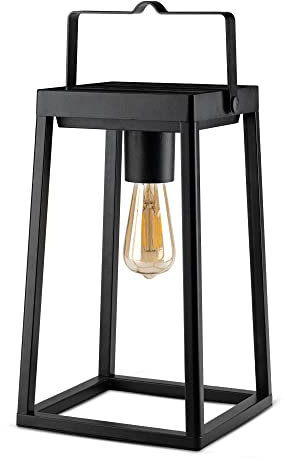 Brendz Lampada Solare da Tavolo, IP44 Impermeabile, Lanterne Solari da Esterno, 3 Modalità di Luce, Batteria Ricaricabile via USB-C, Lanterna Solare da Esterno, Lampada da Tavolo Esterno, Tampa