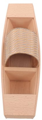 Tofficu Rustikales Holzboot Modell Dekoration Aus Naturholz Stabiles Desktop Boot Ornament Mit Lebendiger Form Holz-deko Für Wohnzimmer Büro Und Geschenk Für Bootsfreunde