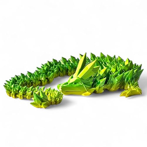 Dragon 60 cm Figurine mobile 3D Dragon en cristal Décoration pour enfants Décoration de bureau Cadeau de fête des enfants