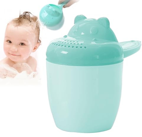 Tecknad balsam – säker babybad GUP- | viktad spillda hårtvättskoppar för barn, mild flodbalsam tillbehör för pojkar flickor, enkel hällning