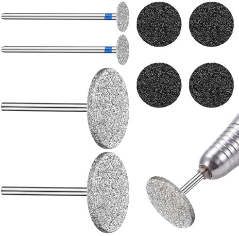 SULIKJHUI 4 Pcs Drill Bits for Nails, Nail Drills Bits Set, Hard Skin