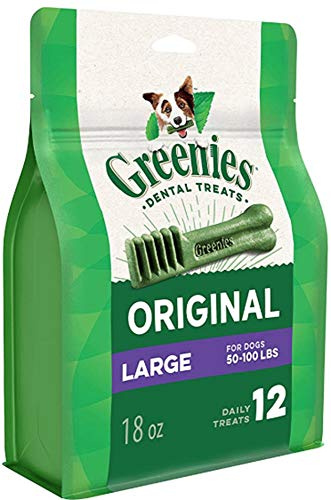 Greenies Original Large Dog Natural Dental Treats - 18 Ounces 12 Treats
