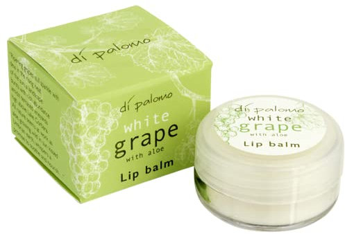 Di Palomo White Grape & Aloe Lip Balm 10ml. Lip Moisturiser with Lip Tint. Lip Skin Care Lip Mask & Lip Treatment. Moisturising Ingredients For Extremely Dry, Cracked Lips. Scented Lip Balm.