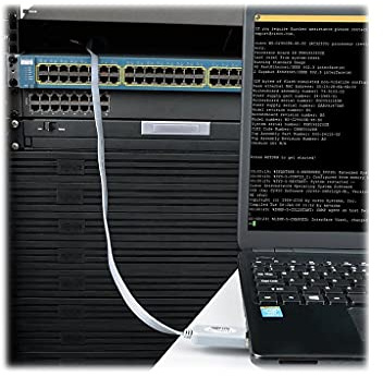 Eaton Tripp Lite Serie U209 – USB‑A to RJ45 Cisco Rollover Cable – U209‑006‑RJ45‑X – 250 Kbps Serial Console Connectivity for Routers & Switches, FTDI Chipset, Double‑Shielded, Black (B016A4CAF2)