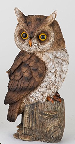 formano Herbstliche Eule Dekoeule Uhu Kautz handbemalt naturgetreu, 29 cm