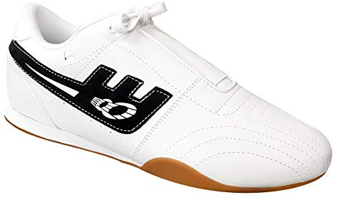 Otomix Men's Original Lite Martial Arts Karate Taekwondo MMA Kicking Shoes White with Black Trim 8.5
