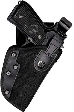 VEGA HOLSTER Fondina da Cintura Professionale in Cordura Policeman PH 250 per Beretta 92-98