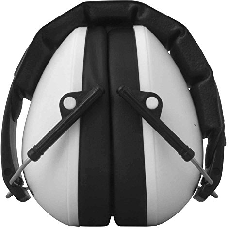 Viwanda | Kinder Kapselgehörschutz Weiß, Faltbar Weichschaum Lärmschutz Kids Schule Lernen Konzentration Meditation Konzert Gehörschutz Jugendliche (+6 Jahre), SNR: 24.3dB, Top Qualität, REACH konform