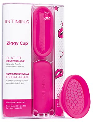 INTIMINA Ziggy Cup - Extra-Thin Reusable Menstrual Cup with Flat-fit Design, 13.2 g 6140