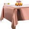 PartyWoo Tischdecke Rosegold Folientischdecke, 137 x 274 cm/ 54 x 108 Zoll Rechteckige Party Tischdecke Abwaschbar für 6 bis 8 Fuß Tisch, Tischtuch, wasserdichte Tischdecke für Geburtstag (1 STÜCK)