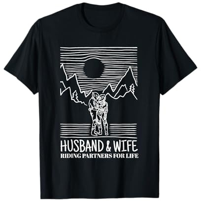 Pareja de moteros Motos socios de equitación para la motocicleta Life Camiseta