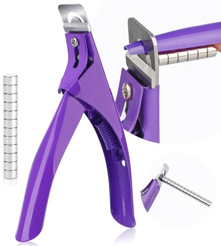 Saviland Nagelknipser Maniküre Tip Cutter Knipser mit 15PCS Magnete, Profi Gelnägel Nagelknipser Trimmer Maniküre Nagelknipser für Kunstnägel Gelnägel Acrylnägel Fingernägel Falsche Nägel Clipper