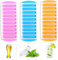 Lot de 3 Bacs à Glaçons en Silicone avec Couvercle, Moule à Glaçons, 10 Cavités, Faciles à Libérer, Moule a Glacon Empilable, Certifié LFGB - Sans BPA, Idéal pour les Sports et les Bouteilles D'eau