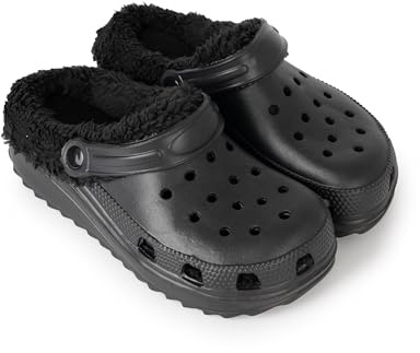 BESCH Zuecos Mujer Invierno – Forro Polar Suave y Suela Antideslizante para Casa o Exterior