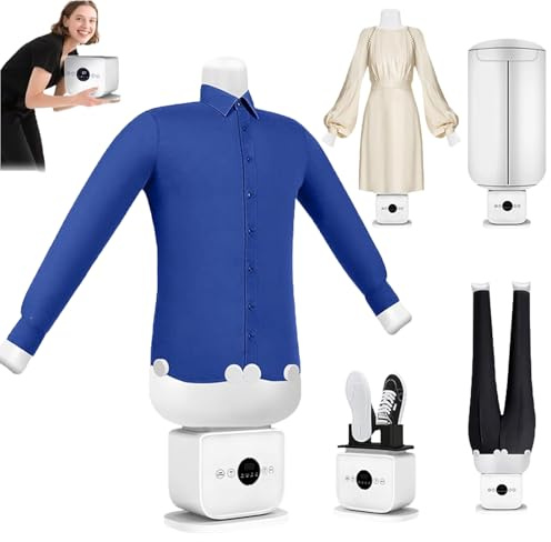 Handsfree automatisk strykmaskin, ångstrykjärn, beröringsfri strykmaskin, helautomatisk strykning, kompakt, bärbar och ultratyst, för skjortor/skor/byxor B