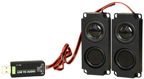 Riven USB-ljudkort med 8Ω 5 W högtalare kompatibel med Jetson Nano, USB till ljudadapter stöder inspelning och uppspelning