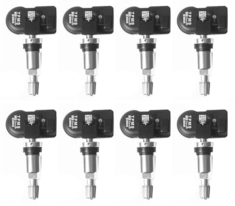 Onchdbfhuu 8 Sensor MX Programable 315 MHz + 433 MHz Universal 2 en 1 de Control de PresióN de NeumáTicos TPMS Tool-Program para