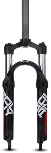 FKXSXAZ 20 Inch BMX Mountain Bike Suspension Fork 1-1/8 Straight Tube Front Forks 80mm Travel QR 9x100mm Disc Brake Manual Lockout Bikes Ultralight