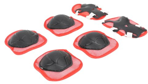 Yechiry Skyddsutrustning för Barn, Justerbara Knäskydd Armbågsskydd för Sport med Stötdämpning, Bekväm Dämpning för Cykling, Skoter,