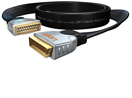 HICON Ambience Scart kabel platt 5 m rak kontakt 500 cm | HIA-SFSF-0500