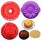 3PCS Stampo in Silicone per Torte, Biluer 3PCS Stampo in Silicone per Torte Stampo in Silicone per Tortiera Forma di Girasole Ideali per Feste di Compleanno e Fai