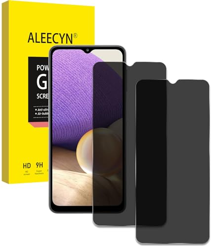 [2 Pezzi] Pellicola Vetro Privacy Temperato per Samsung Galaxy A32 5G, Protettiva Vetro AntiSpy Protettivo [Durezza 9H] [Senza Bolle] [Facile Installazione] Protezione Schermo