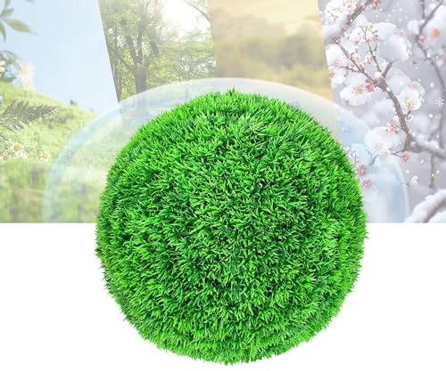 ATYUJKB Sfera Bosso Artificiale Palla Grande Dia 36cm, Pianta Finta da Interno, Pallina Artificiale Topiaria Sospesa, Palla di Bosso Topiaria Artificiale, Simulazione Palla Floreale Fiore