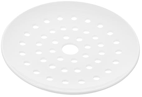 IMIKEYA Plaque De Cuisson à Vapeur En Céramique Multi-trous 18cm Cuiseur Vapeur Pour Raviolis Matériau Céramique Solide Et Sain Cuisson De Petits Pains Légumes Et Poissons Ustensiles Cuisine