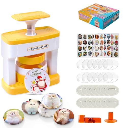 Domigard Badge Maker for Kids, 55mm (2.16 inch) Badge Making Kits Machine