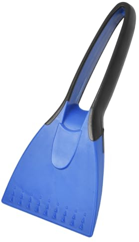 Joyan Auto Eiskratzer, langlebiger Schneekratzer Auto, Auto Kratzer für Winter, Stabiler Scheibenkratzer Auto, Auto Kratzer mit Rutschfestem Softgriff, Schneekratzer Auto, Blau-Schwarz