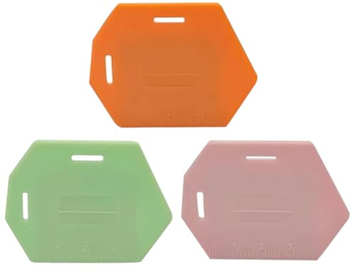 Kustimantu Guía de costura magnética, 3 piezas de ayuda magnética para dobladillos con escala – herramienta de acolchado de polígono con escala
