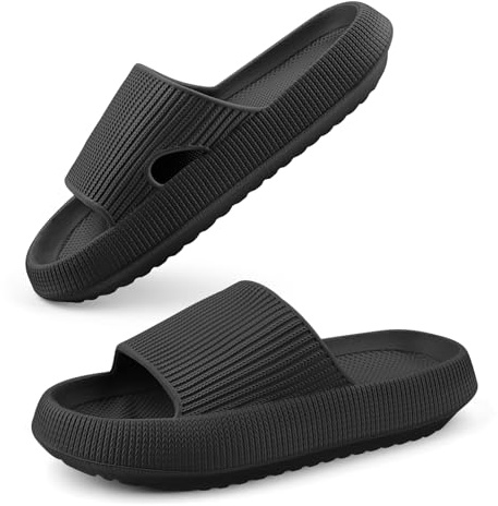 Chicpant 4 cm Chaussons de Bain pour Homme et Femme Pantoufles Nuages | EVA,Antidérapantes,pour l'été, pour l'intérieur et l'extérieur,Couleur unie,De Plage Chausson,De Douche