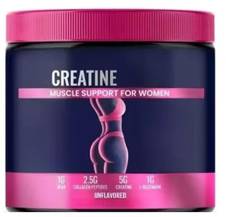 ZQHZSMKD Creatina para mujeres – Apoya el desarrollo muscular, la recuperación postentrenamiento, la elasticidad de la piel, el cabello y las uñas saludables | Sin sabor