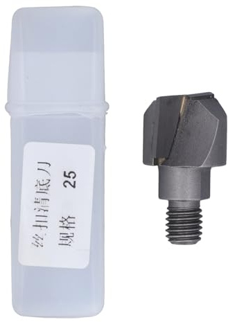 Fresa de limpieza para la parte inferior, diámetro de 25 mm; fresa de ranurado de carburo con rosca M10 y bloqueo de roscas, cortador de fresado para la apertura de agujeros en