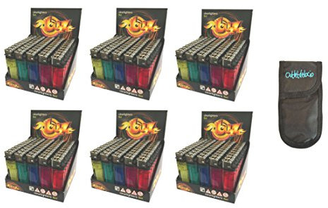 Outletdelocio. Pack 300 mecheros desechables. Colores surtidos. Con seguro a prueba de niños. 64153/23054
