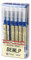 Gelschreiber, extra feine Spitze, 0,35 mm, blau, flüssige Tintenroller, schnell trocknend, Gelschreiber, Schule, Büro, Studenten, Prüfung, Schreibwaren, Zubehör, 12 Stück/Set (blau)