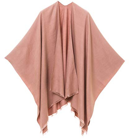 MELIFLUOS DESIGNED IN SPAIN Poncho Estola Capa para Mujer: Chal Elegante para Primavera Otoño e Invierno (PC03-3)