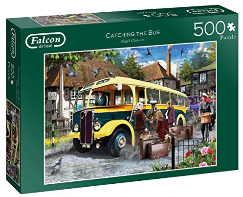 Jumbo, Falcon de luxe - Catching The Bus, Jigsaw Puzzles for Adults, 500 piece