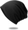 SD SHADOW DOMAIN Trendige, stilvolle Beanie aus hochwertigem Strickstoff, Atmungsaktivität und Elastizität, 08 Schwarz, Einheitsgröße