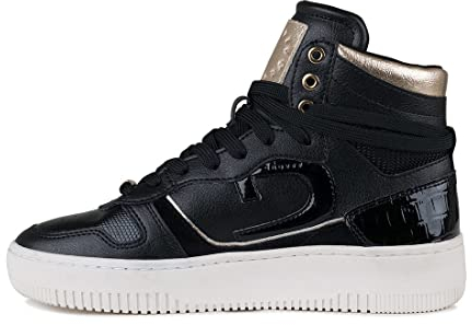 Cruyff Damen Campo Hi Lux Hi-top Sneaker Schwarz 38 EU