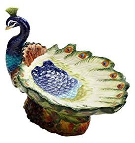 Générique Home Big Wrist European Peacock Fruit Plate Fruit Basket Fruit Plate Ceramic Dish Decorative Hotel Retro Soup Bowl