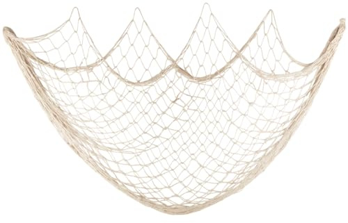Fangoo Rete da Pesca Decorazione da Parete Rete da Pesca a Tema da Spiaggia Appeso a Parete per la Parete della Festa Decorazione Domestica di Nozze Decorazione Fotografica, 100 cm x 200 cm