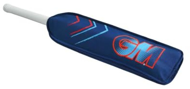 Gunn & Moore GM Cricket fladdermusskydd | Passar en full storlek fladdermus | Skyddar bladet från oavsiktliga skador | Blå och elektrisk röd med GM-logotyp