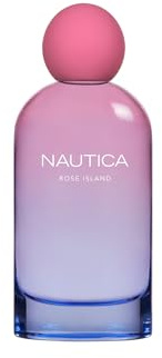 Nautica for Her Rose Island Eau De Parfum, Mood-Boosting, lebendig & entschlossen, bernsteinfarbener Duft, blumiger Duft, vegane Formel, langanhaltender Duft, 100 ml