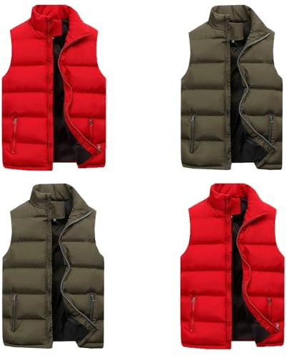 Chaleco Acolchado Hombre Invierno Chalecos Acolchados Hombre Sin Mangas Abrigo Guateado Caballero Chaqueta Sin Mangas Tallas Grandes Transpirable Informal Grande